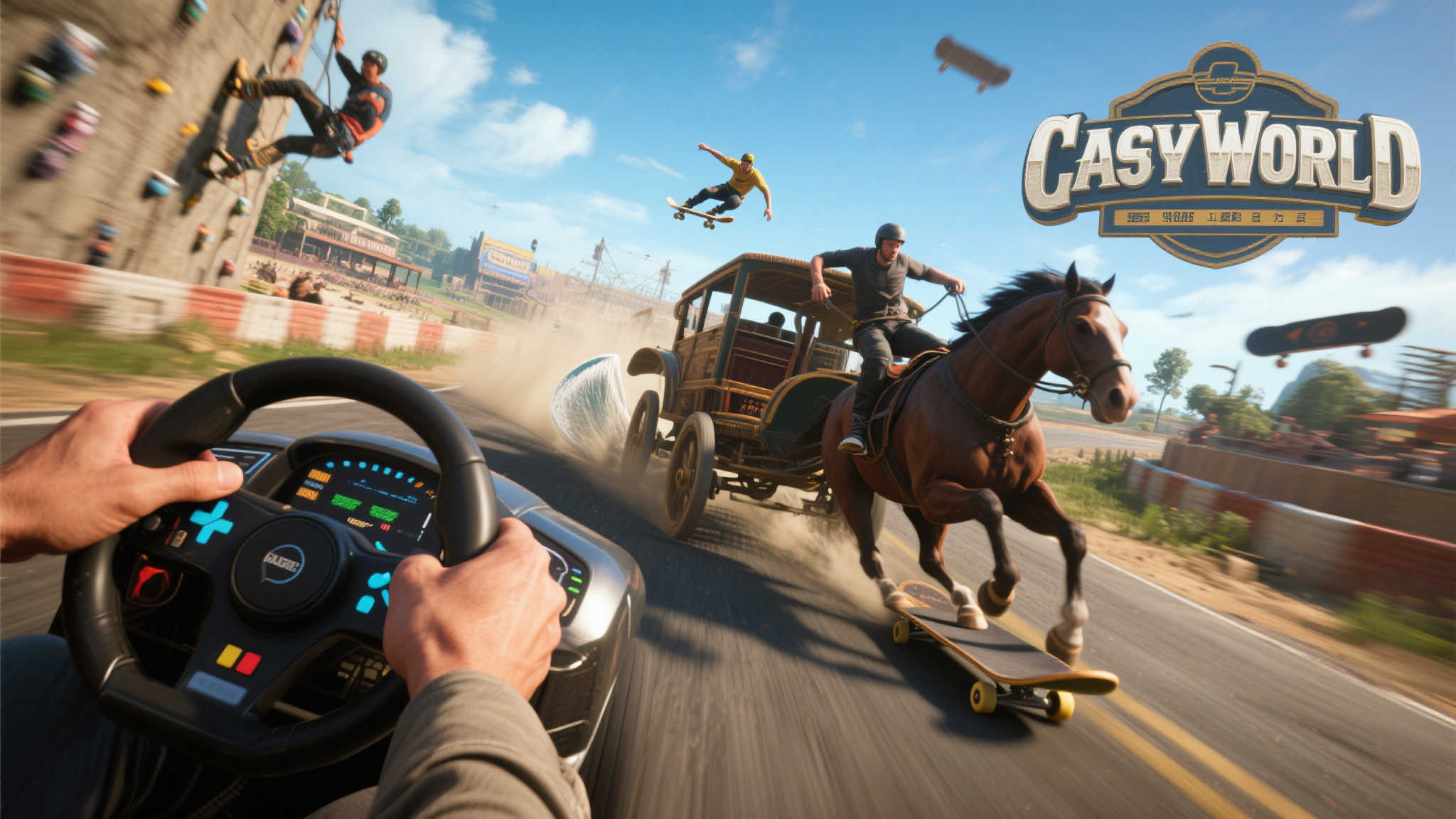 〈马车世界〉幕后揭秘:极限运动激发操控灵感 〈马车世界〉幕后揭秘:极限运动激发操控灵感